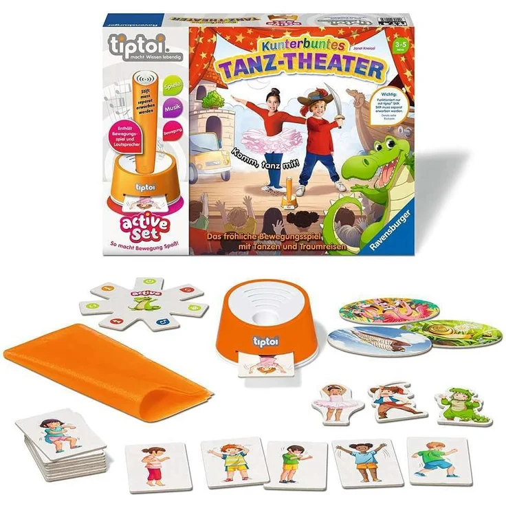 Ravensburger tiptoi ACTIVE Set Kunterbuntes Tanz-Theater – Bild 3