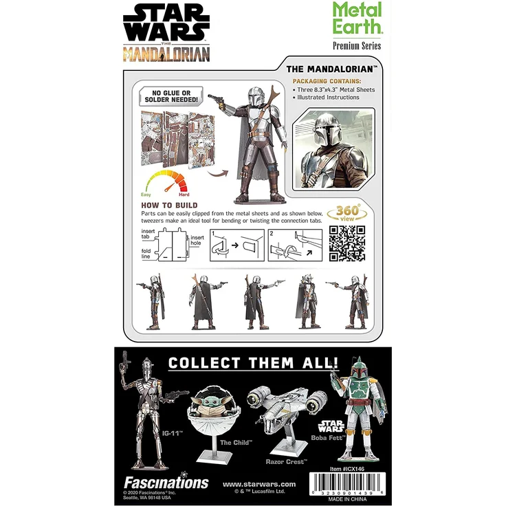 Metal Earth: Iconx STAR WARS Mandalorian - The Mandalorian – Bild 7