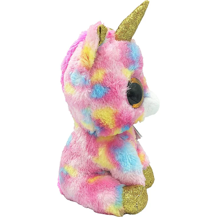 Ty Plüschtier - Fantasia Buddy - Einhorn mit Glitzeraugen, Beanie Boo's, Large, 24 cm, mehrfarbig – Bild 3