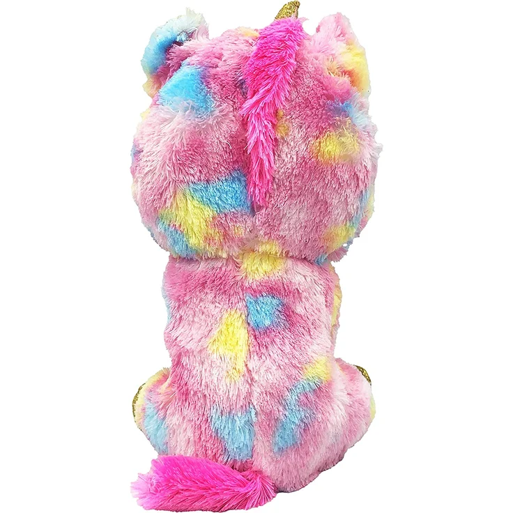 Ty Plüschtier - Fantasia Buddy - Einhorn mit Glitzeraugen, Beanie Boo's, Large, 24 cm, mehrfarbig – Bild 4