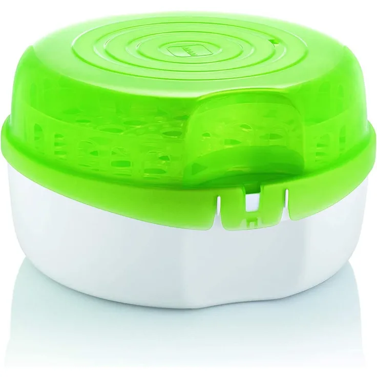 Mam Sterilisator für Mikrowelle, Durchmesser: 28 cm/Höhe: 16,5 cm, Grün