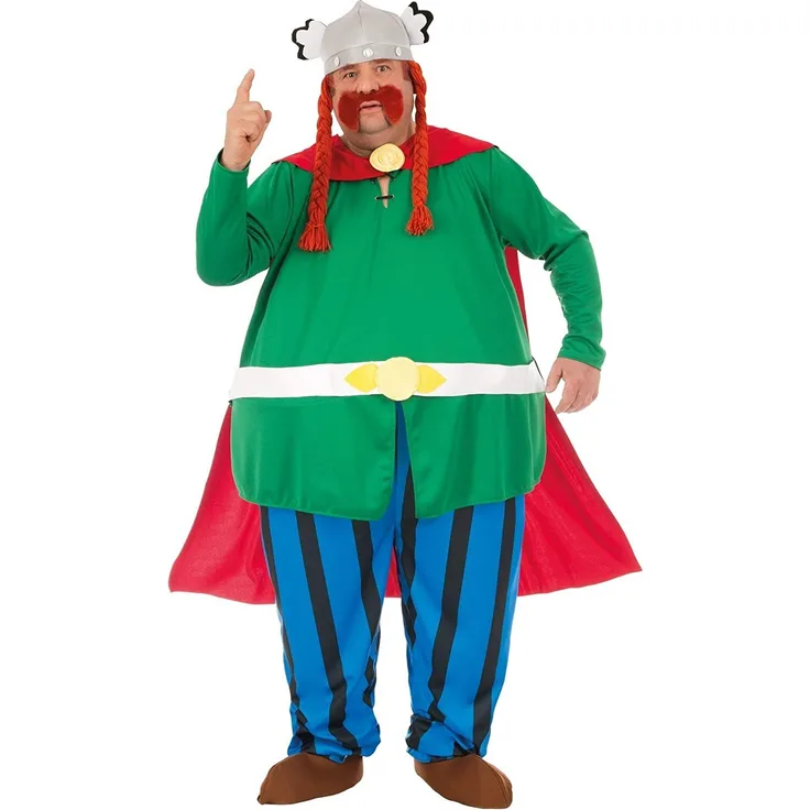 Chaks cs964195/L Kostüm Majestix aus Asterix und Obelix, Lizenzprodukt, 6-teiliges Set, Größe L