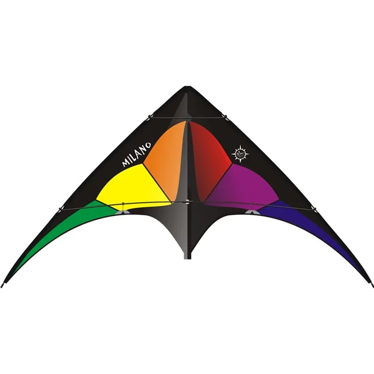 drachen Milano Rainbow 170 x 80 cm Nylon/Kohle