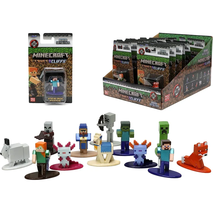Minecraft Single Pack Nano Figures, 1 Stück, zufällige Auswahl – Bild 4