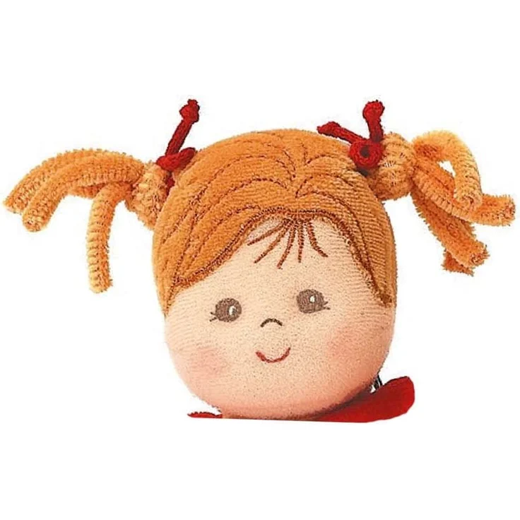 Sterntaler Spielpuppe Magdalena, Integrierte Rassel, Alter: Für Babys ab der Geburt, 23 cm, Rot/Beige – Bild 3