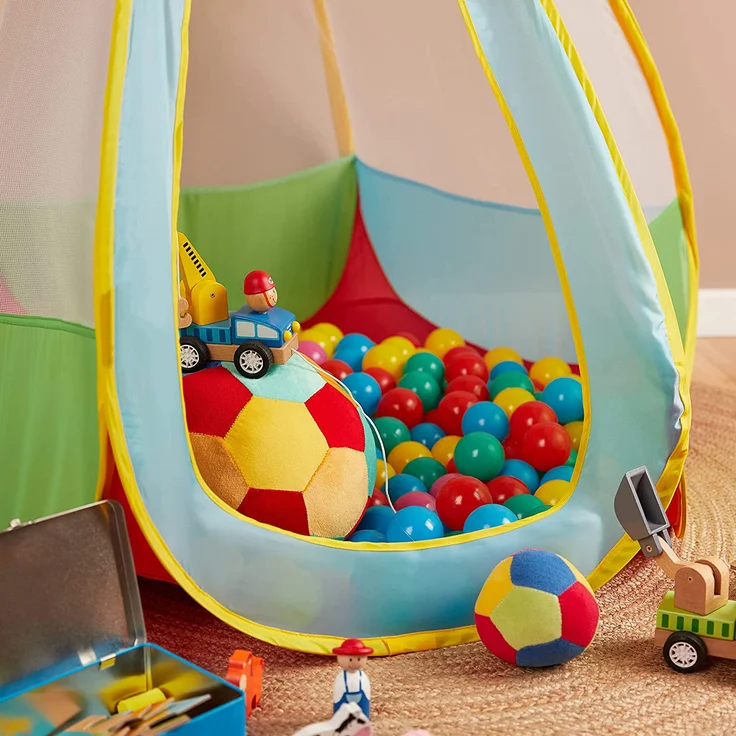 Bieco Bälle für Bällebad | 100 Stück, Größe ca. 6 cm | Bunte Bälle | Kinder Bällebad Bälle | Plastic Balls | Geeignetes Bällebad für Babys | Bällebad Kinder – Bild 2