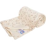 Kinderwagendecken für den Sommer, Babydecke, Kuscheldecke, Erstlingsdecke, Sommerdecke (Natur Kaninchen, 70 x 100 cm)