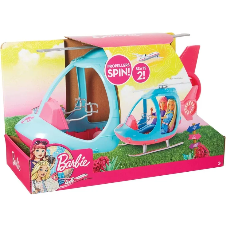 Barbie FWY29 - Reise Hubschrauber mit Platz für zwei Puppen aus Barbie Dreamhouse Adventures, Puppen und Puppenzubehör Spielzeug ab 3 Jahren – Bild 13