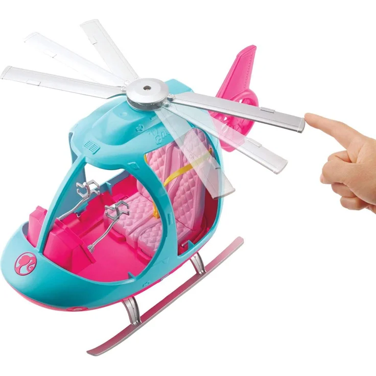 Barbie FWY29 - Reise Hubschrauber mit Platz für zwei Puppen aus Barbie Dreamhouse Adventures, Puppen und Puppenzubehör Spielzeug ab 3 Jahren – Bild 7