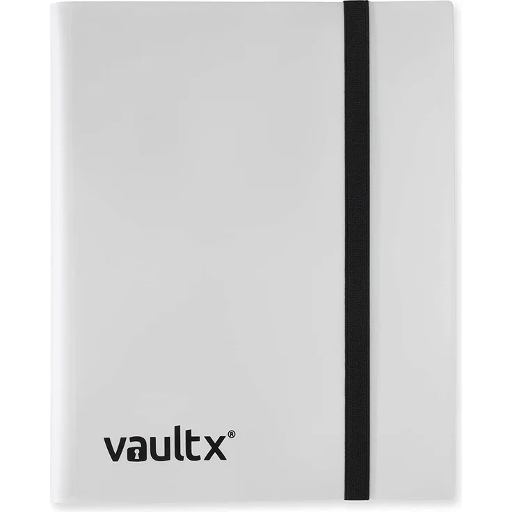 Vault X Sammelkarten-Album - 9 Fächer Sammelkarten Trading Cards Mappe - 360 Fächer mit Seitenöffnung für Spielkarten zum sammeln und tauschen (Weiss)