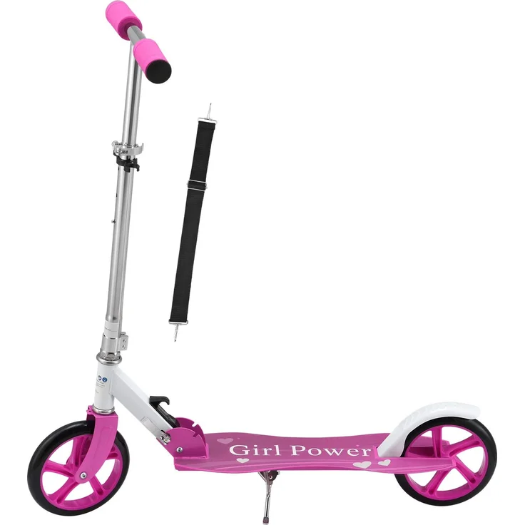 ArtSport 24620 'Cityroller Girl Power' Scooter, ab 3 Jahren, 3-fach höhenverstellbar bis 106 cm, klappbar, max. belastbar bis 100 kg, pink – Bild 1