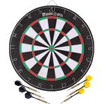 Master Darts dartscheibe 45 cm mit 6 Pfeilen