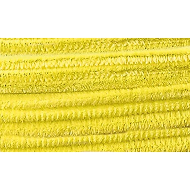 Pfeifenputzer Chenilledraht gelb, 10 St. Ã¡ 50 cm, D: 8 mm – Bild 2