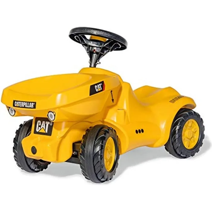 Rolly Toys 132249 'rollyMinitrac Dumper CAT' Rutschfahrzeug, ab 1,5 Jahren, gelb