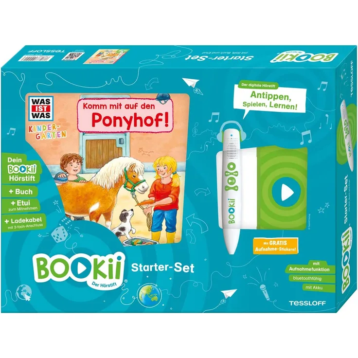Tessloff BOOKii® Starter-Set. WAS IST WAS Kindergarten. Komm mit auf den Ponyhof!