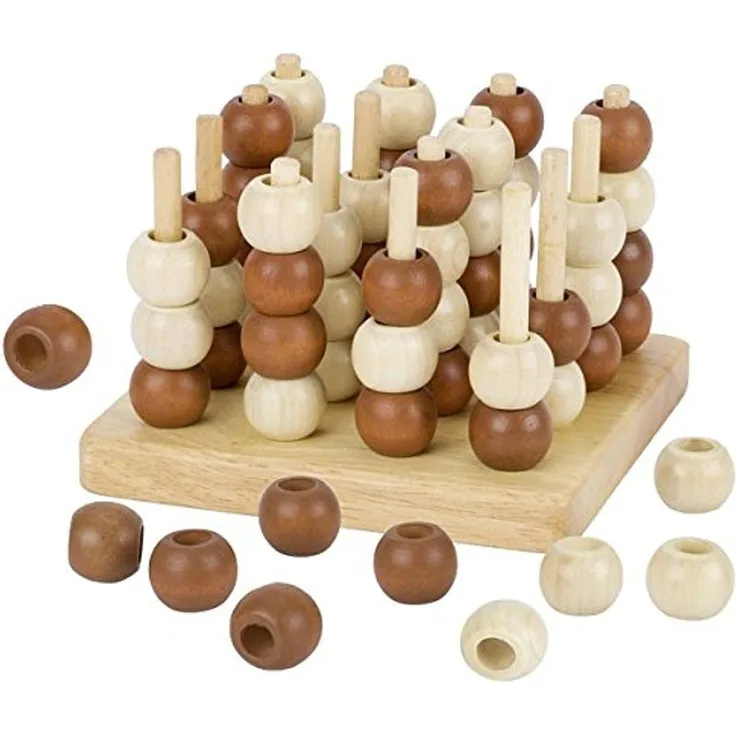 Goki HS058 - 3-D Spiel - Tic Tac Toe
