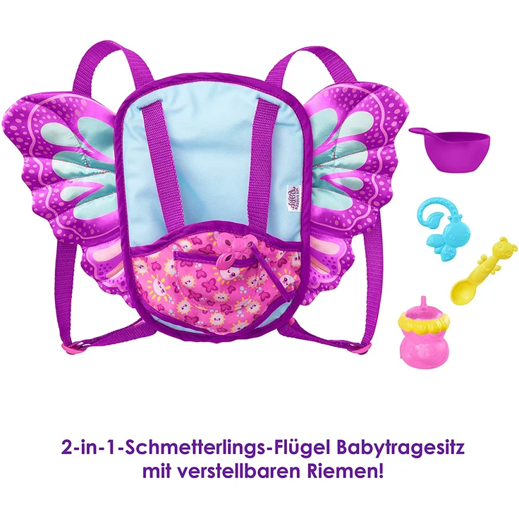 Mattel - My Garden Baby Schmetterlings-Flügel Babytragesitz – Bild 4