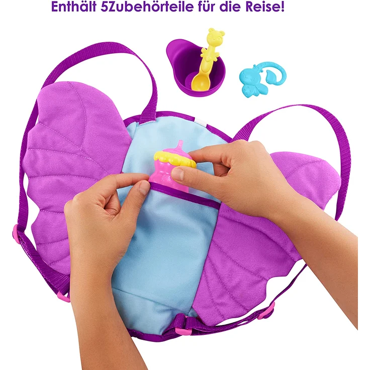 Mattel - My Garden Baby Schmetterlings-Flügel Babytragesitz – Bild 3