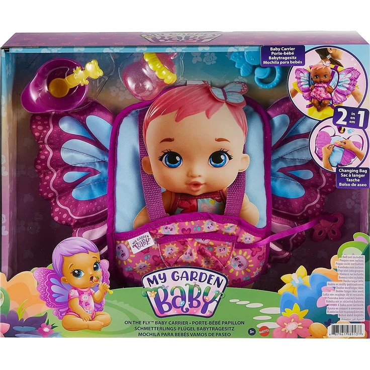 Mattel - My Garden Baby Schmetterlings-Flügel Babytragesitz – Bild 7