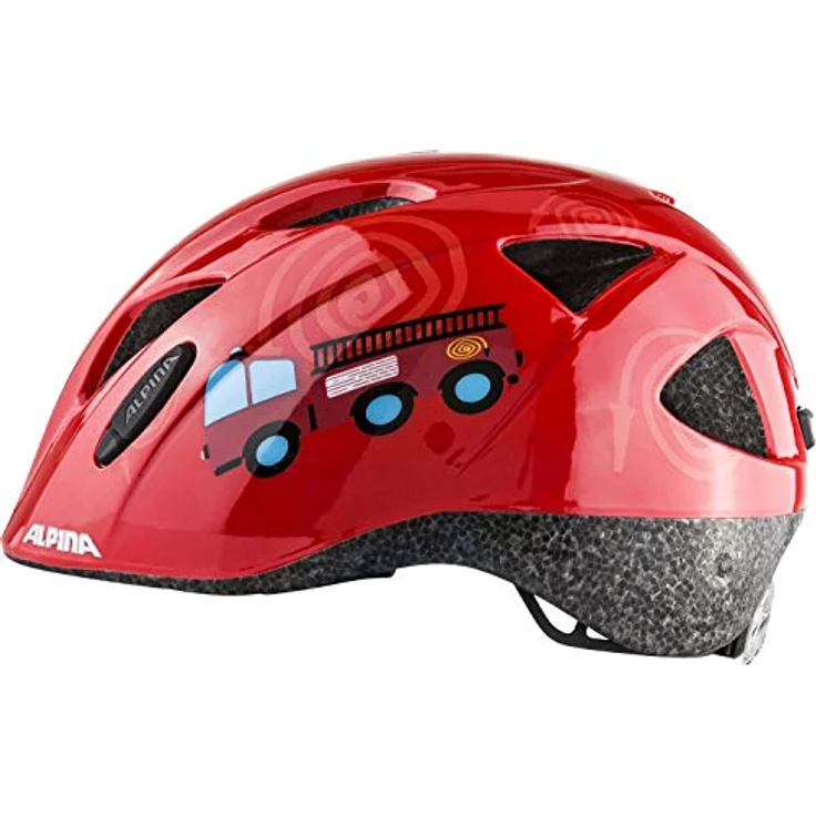 Alpina Kids Ximo Firefighter, Größe 45 - 49 cm - Fahrradhelm, Farbe Rot – Bild 3