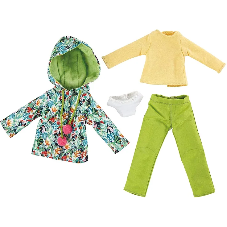 Winteroutfit tropische Teenager-Puppenkleidung 4-teilig