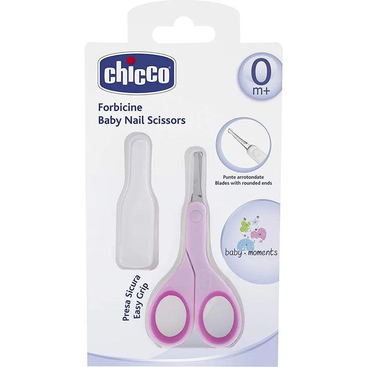 Chicco Babyschere inklusive Schutzkappe, rosa