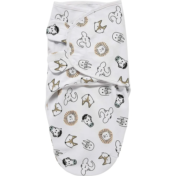 Meyco Animal Swaddle Pucktuch, 0–3 Monate Weiß – Bild 1