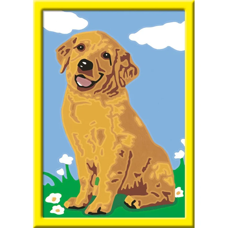 Ravensburger Malen nach Zahlen Kleiner Golden Retriever – Bild 2
