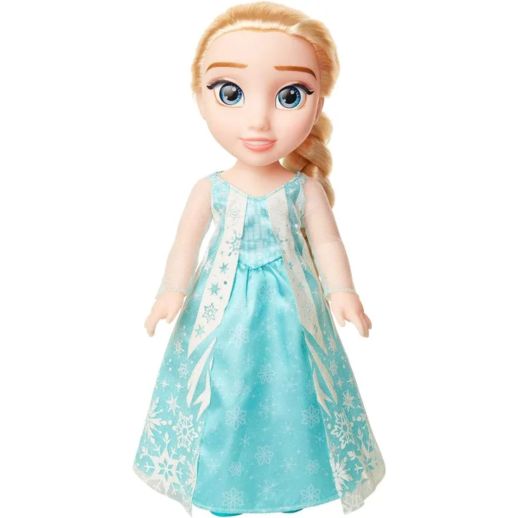 Jakks 204354 - Disney Frozen Puppe Elsa aus dem Film Die Eiskönigin, ca. 35 cm groß, beweglich, mit Royal Reflection Augen, originalgetreues Outfit, für Kinder ab 3 Jahre