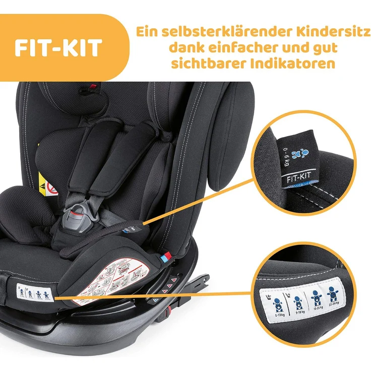 Chicco 'Unico Plus' Autokindersitz Schwarz (Gruppe 0+/1/2/3) – Bild 9