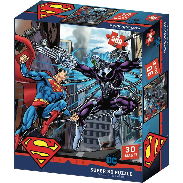 DC Comics Superman vs Braniac Prime 3D Puzzle 500 Teile