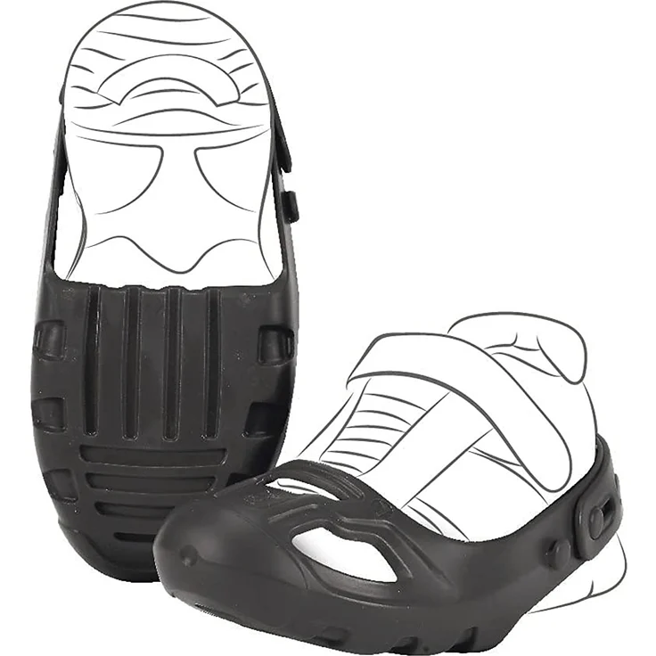 BIG Shoe-Care Schuhschoner, für Kinderschuhe der Größe 21 bis 27, Überschuhe schützen vor Abrieb, Anti-Rutsch-Profil, keine Spuren am Boden, für Kinder ab 1 Jahr, schwarz – Bild 2
