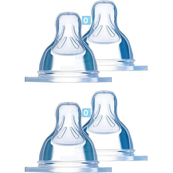 MAM Sauger 0 Gr. 0 feinste Sauglochgröße 4er Pack // speziell für Früh- und Neugeborene // ideal für Muttermilch & Pre-Nahrung