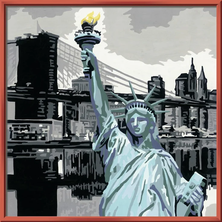 Ravensburger Malen nach Zahlen 28461 - New York - Perfektes Malergebnis durch hochwertiges Künstlerzubehör, ohne Rahmen – Bild 2