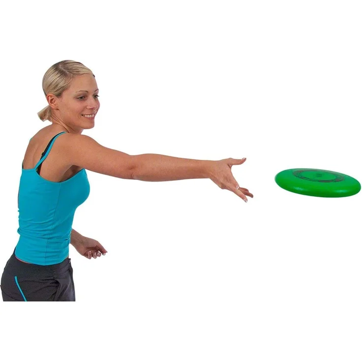 VOLLEY Schaumstoff Frisbee Wurfscheibe ELE'Soft Saucer unbeschichtet, 25 cm, Grün – Bild 2