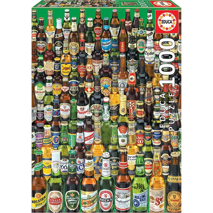 Educa Borras - Beers 1000 piece Jigsaw Puzzle