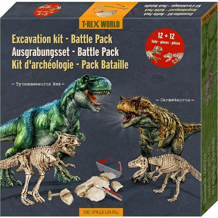 Ausgrabungsset Battle Pack - T-Rex+Carnotaurus T-Rex World