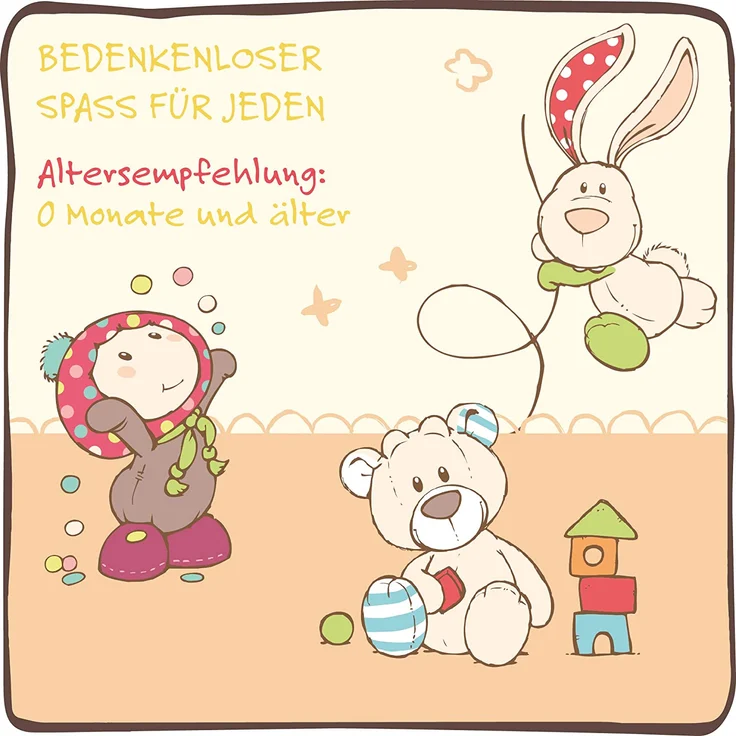 NICI Schmusetuch Hase ‚Kleiner Sonnenschein´ 25x25 cm – Schnuffeltuch ab 0+ Monaten – Kuscheltuch für Babys & Kleinkinder – Baby Kuscheltier / Schnuffeltuch – Schmusetuch für Mädchen & Jungen – 40043 – Bild 5