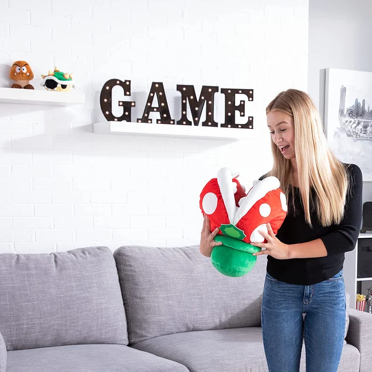 Super Mario - Mocchi-Mocchi Plüschfigur - Piranha Plant – Bild 5