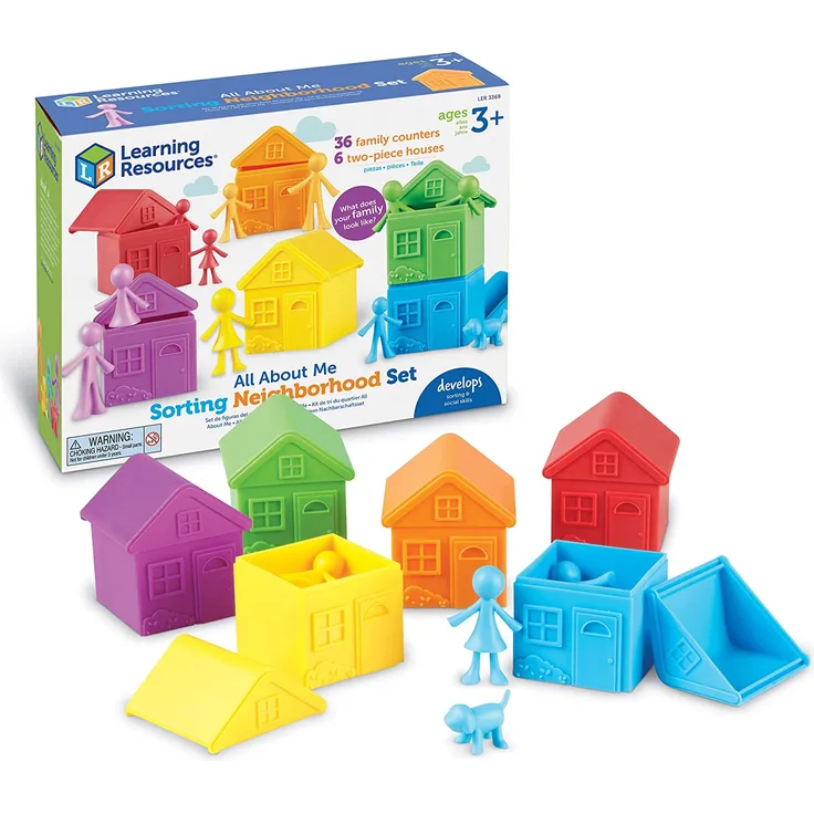 Learning Resources LER3369 All About Me – Sortierspaß mit dem Nachbarschaftsset
