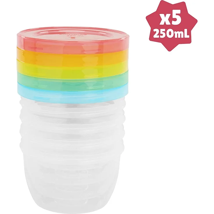 Badabulle B004304 Aufbewahrungsbehälter Maxiportions, mehrfarbig – Bild 3