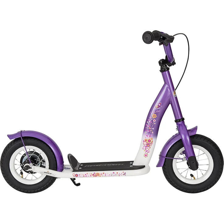 BIKESTAR Roller Kinderroller Tretroller Kickscooter mit Luftreifen für Mädchen ab 4-5 Jahre | 10 Zoll Classic Kinder Scooter | Lila & Weiß – Bild 3