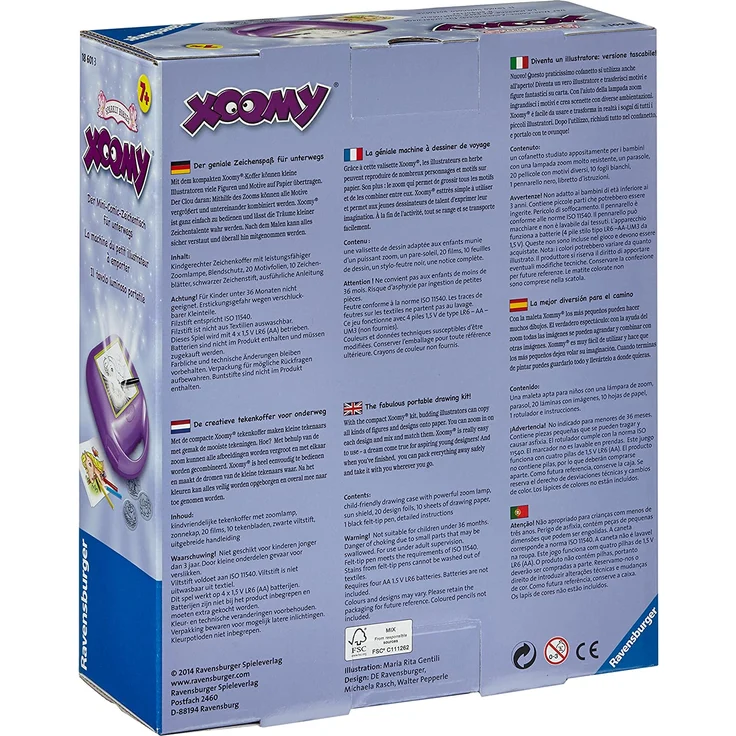Ravensburger Xoomy Sparkly Horses - Comics zeichnen lernen, Kreatives Zeichnen und Malen für Kinder ab 7 Jahren, Mini-Zeichentisch für unterwegs – Bild 2