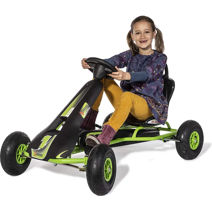 Ferbedo GoKart AR 8G, schwarz/grün, mit Luftbereifung – Bild 5