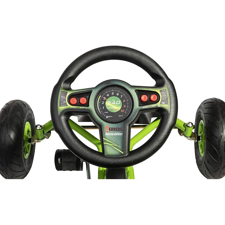 Ferbedo GoKart AR 8G, schwarz/grün, mit Luftbereifung – Bild 4