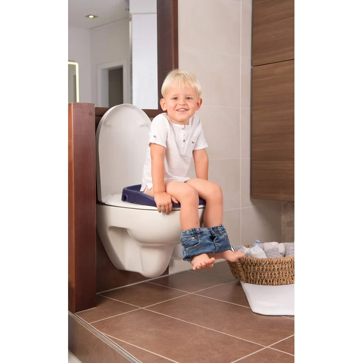Rotho Babydesign KidsKit 3-in-1 Toilettentrainer, Ab 18-36 Monate, Aufbau-Maße zusammengeklappt: 41,5 x 25 x 67 cm (LxBxH), Weiß/Grün/Blau, 600060255 – Bild 5