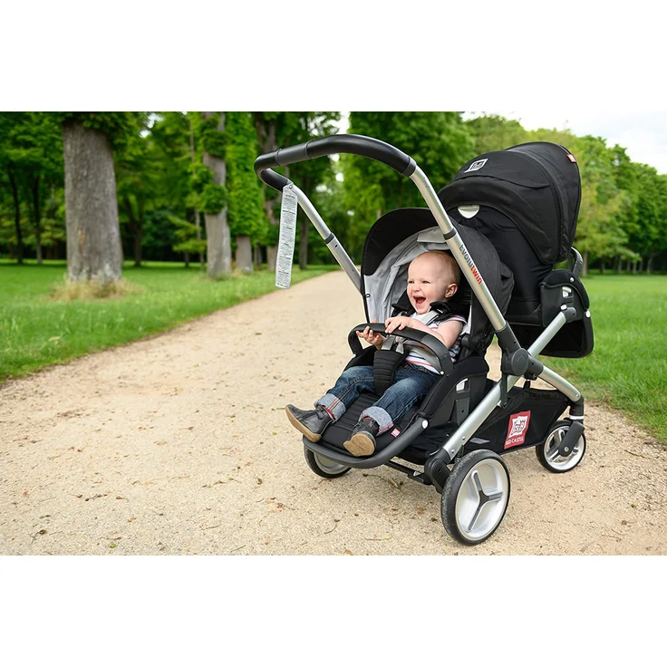 Red Castle - Kinderwagen Evolutwin, 2 Plätze, Schwarz – Bild 5
