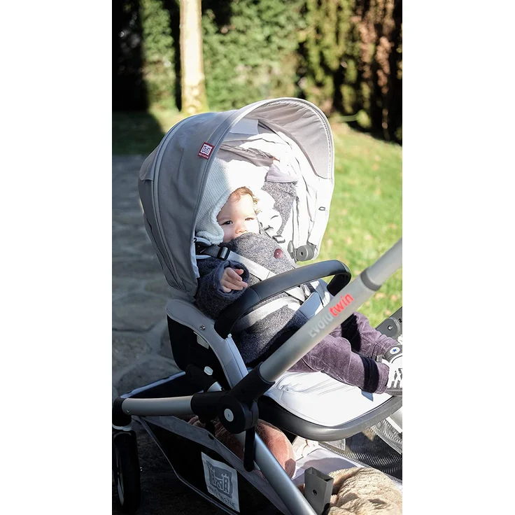 Red Castle - Kinderwagen Evolutwin, 2 Plätze, Schwarz – Bild 6
