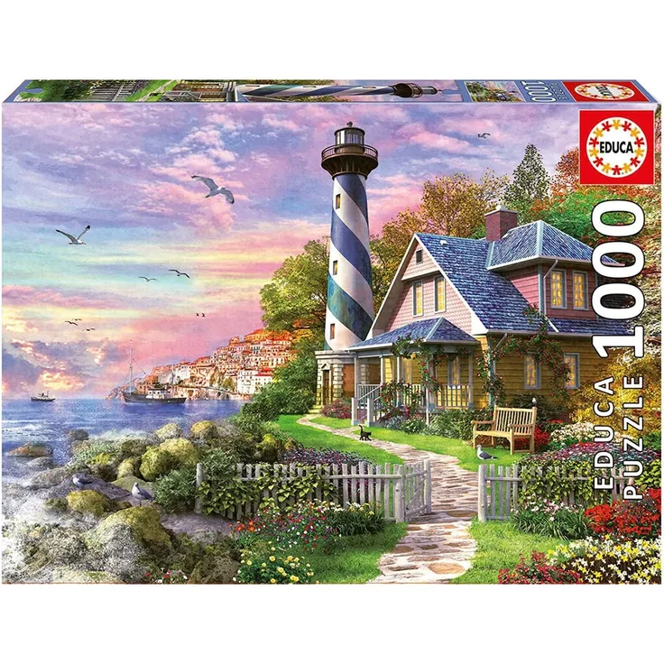 Educa 17740 1000 Leuchtturm in Rock Bay