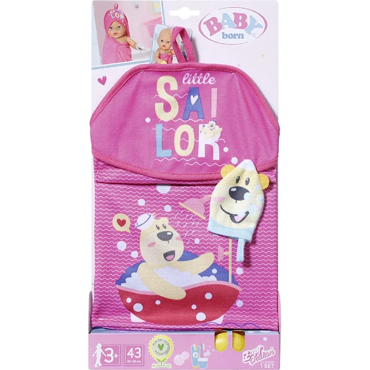 BABY born® Bath - Kapuzenhandtuch & Schwamm - Preisvergleich – Bild 6